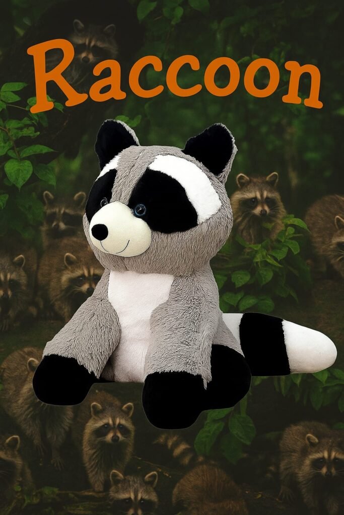 racoon soft toy