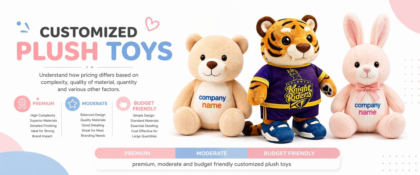 custom plush toy pricing usa