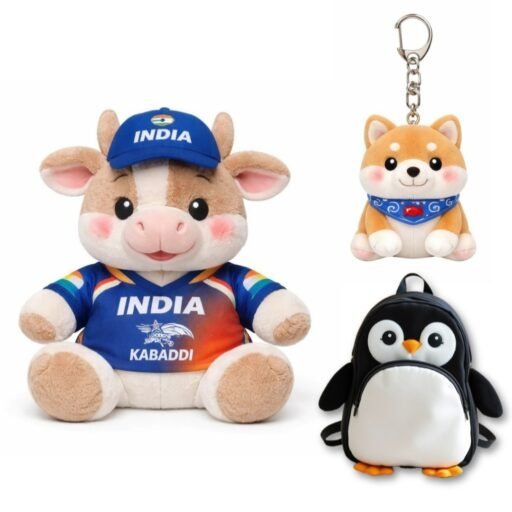 Assortment of small character and animal plush designs